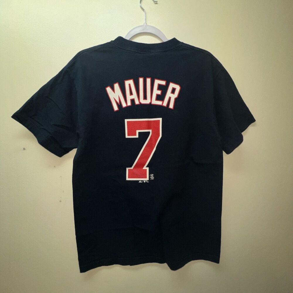Joe Mauer — Minnesota Twins Majestic‎ Jersey Shirt — Size Men’s Medium